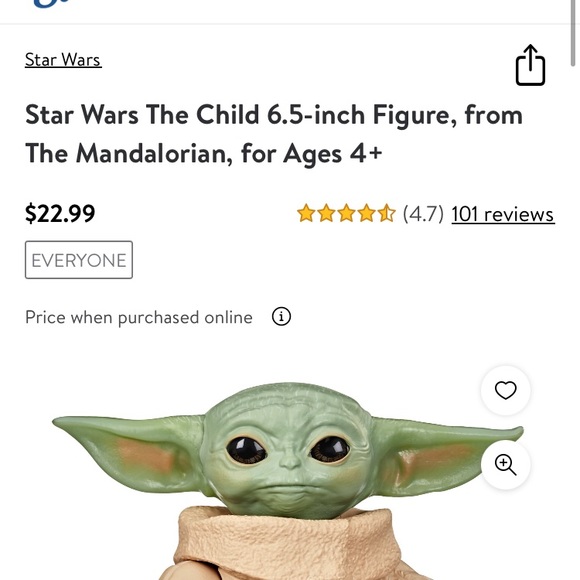 NWT Star Wars The child Mandalorian 6.5 inches - Picture 6 of 6